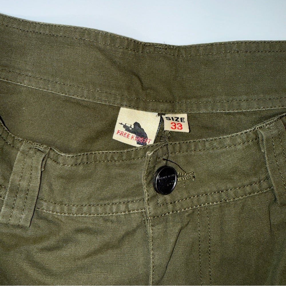 Olive Green Men's paintball Cargo Pants - Picture 2 of 12